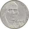 سکه 5 سنت 2017D جفرسون - AU58 - آمریکا