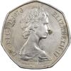 سکه 50 نیو پنس 1976 الیزابت دوم - AU50 - انگلستان