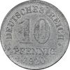 سکه 10 فینیگ 1920 ویلهلم دوم - EF45 - آلمان