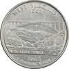 سکه کوارتر دلار 2005P ایالتی (ویرجینیای غربی) - AU - آمریکا