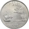 سکه کوارتر دلار 2004P ایالتی (فلوریدا) - AU - آمریکا