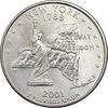 سکه کوارتر دلار 2001P ایالتی (نیویورک) - AU - آمریکا