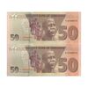 اسکناس 50 دلار 2020 جمهوری - جفت - UNC63 - زیمبابوه