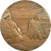 مدال برنز یادبود آغاز بهره برداری از سد رضا شاه کبیر 2535 - با جعبه فابریک - UNC - محمد رضا شاه