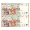 اسکناس 10 پزو بدون تاریخ (2016) جمهوری فدرال - جفت - UNC64 - آرژانتین