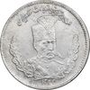 سکه 2000 دینار 1323 تصویری - AU55 - مظفرالدین شاه