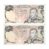 اسکناس 500 ریال (انصاری - مهران) - جفت - EF40 - محمد رضا شاه