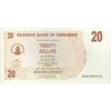 اسکناس 20 دلار 2006 جمهوری - تک - UNC63 - زیمبابوه