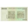 اسکناس 500000 دلار 2008 جمهوری - تک - UNC63 - زیمبابوه