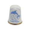 انگشتانه چینی قدیمی طرح دلفین - کد 006561