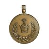 مدال برنز خدمت - دو رو تاج - ضرب فرانسه - UNC - رضا شاه