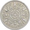سکه 2 شیلینگ 1957 الیزابت دوم - EF40 - انگلستان