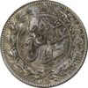 سکه 2000 دینار 1330 خطی - شیر متفاوت - MS63 - احمد شاه