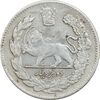 سکه 2000 دینار 1323 تصویری - EF40 - مظفرالدین شاه