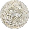 سکه 2 قران 1321 (13201) ارور تاریخ - AU55 - مظفرالدین شاه