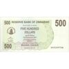 اسکناس 500 دلار 2006 جمهوری - تک - UNC62 - زیمبابوه