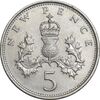 سکه 5 نیو پنس 1970 الیزابت دوم - EF45 - انگلستان