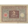 اسکناس 2 مارک 1920 جمهوری وایمار - تک - VF - آلمان