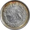 سکه 1000 دینار 1337 تصویری - با یقه - MS63 - احمد شاه
