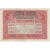 اسکناس 2 کرون 1917 چارلز یکم - تک - VF - اتریش