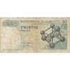 اسکناس 20 فرانک 1964 بودئون یکم - تک - VF - بلژیک