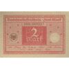اسکناس 2 مارک 1920 جمهوری وایمار - تک - EF - آلمان