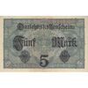 اسکناس 5 مارک 1917 ویلیام دوم - تک - EF - آلمان