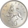 سکه 10 نیو پنس 1973 الیزابت دوم - MS61 - انگلستان