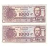 اسکناس 1000 گوارانی 2002 جمهوری - جفت - UNC65 - پاراگوئه