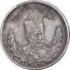 سکه 2000 دینار 1323 تصویری - AU50 - مظفرالدین شاه