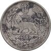سکه 2000 دینار 1323 تصویری - EF45 - مظفرالدین شاه