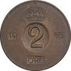 سکه 2 اوره 1970 گوستاو ششم - EF45 - سوئد