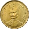 سکه طلا 1 تومان 1306 - 136 ارور تاریخ - MS62 - ناصرالدین شاه