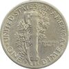 سکه 1 دایم 1943D مرکوری - VF30 - آمریکا