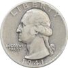 سکه کوارتر دلار 1941 واشنگتن - VF35 - آمریکا