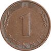 سکه 1 فینیگ 1971G جمهوری فدرال - EF45 - آلمان