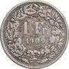 سکه 1 فرانک 1909 دولت فدرال - VF35 - سوئیس