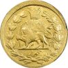 سکه طلا 5000 دینار 1318 خطی - MS61 - مظفرالدین شاه
