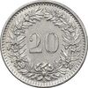 سکه 20 راپن 1966 دولت فدرال - MS61 - سوئیس
