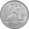 سکه 10 سنت 1972 الیزابت دوم - AU50 - کانادا