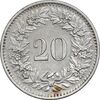 سکه 20 راپن 1957 دولت فدرال - EF45 - سوئیس