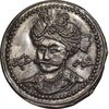 سکه پولکی برنز شاه عباس - کوچک - AU - قاجار