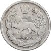 سکه 2000 دینار 1323 تصویری - VF20 - مظفرالدین شاه