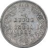 سکه 1/4 روپیه 1887 ویکتوریا - EF45 - هند