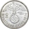 سکه 2 رایش مارک 1939J رایش سوم - AU58 - آلمان