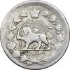 سکه 2000 دینار 1314 خطی - 1334 ارور تاریخ 4 چرخیده  - VF20 - مظفرالدین شاه