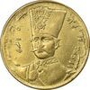 سکه طلا 1 تومان 1306 - 136 ارور تاریخ - AU58 - ناصرالدین شاه