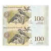 اسکناس 100 بولیوار 2017 جمهوری بولیواری - جفت - UNC64 - ونزوئلا