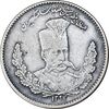 سکه 2000 دینار 1323 تصویری - EF45 - مظفرالدین شاه
