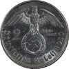 سکه 2 رایش مارک 1939A رایش سوم - MS61 - آلمان
